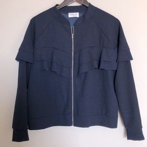 Emelia Navy Blue Bomber Jacket